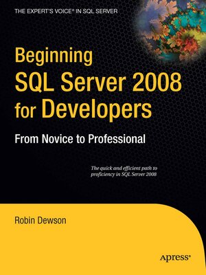 cover image of Beginning SQL Server 2008 for Developers